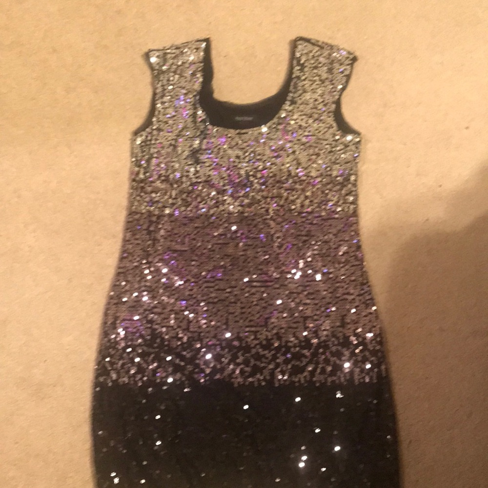 White House Black Market Ombré Sequin Dress